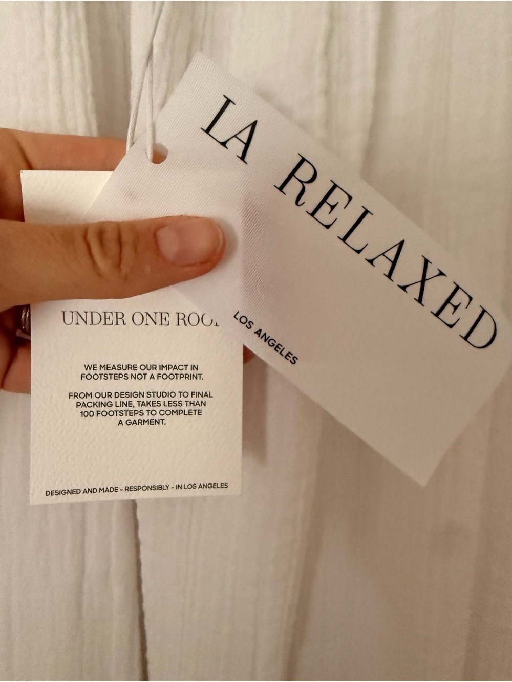 La Relaxed White Maxi Dress - Picture 3 of 3